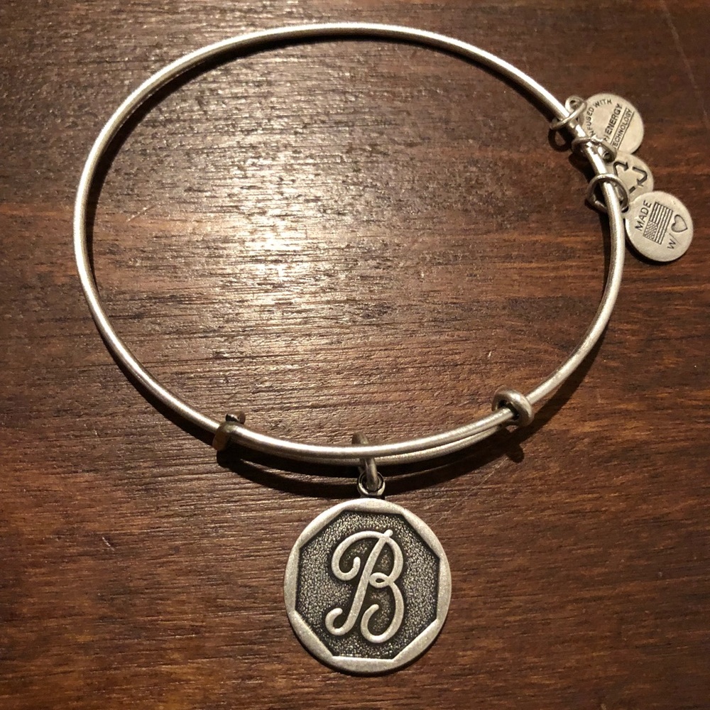 Alex and Ani Initial B Charm Bangle